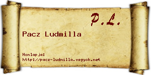 Pacz Ludmilla névjegykártya